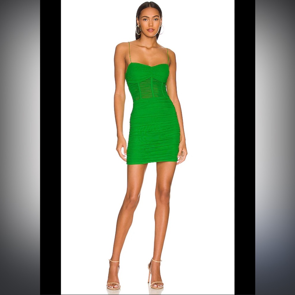 Superdown Revolve Kambella Ruched Mini Dress- small